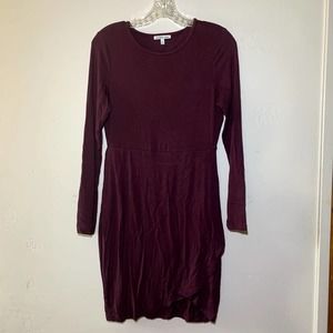 charlotte russe purple long sleeve dress size medium